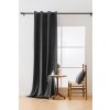 Tmavě šedý zatemňovací závěs VELVET 140x250 cm pro elegantní interiér