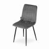 87387 2 designova seda sametova zidle lava s cernymi nohami pohodli a elegance