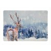 Zimní rohožka WILD IN WHITE s jelenem na sněhu