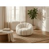 Elegantní křeslo BLOOM krémové s nadčasovým designem