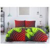 Bavlněné povlečení FLOERIC – výrazný červeno-zelený motiv