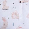 Pamut ágynemű babaágyba BUNNIES fehér