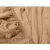 Pružné světle hnědé jersey prostěradlo s lycrou 90 × 200 cm – měkké na dotek