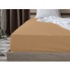 Jersey prostěradlo s lycrou světle hnědé 90 × 200 cm – přírodní tón a pohodlí