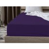 Napínací jersey prostěradlo s lycrou tmavě fialové 180x200 cm