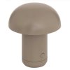 LED stolní lampa FUNGHI 11,2 cm, hnědá v moderním designu