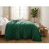 Stylový Přehoz na postel MONTEGO, zelený v přírodním designu