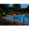 Venkovní solární lampa FLARION 48,5 cm s LED plamenem