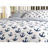 Letní povlečení NAVYSTA modro-bílé – svěží design a pohodlí