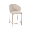 Barová židle KIOTO kašmír světle béžová moderní design