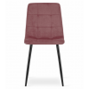 97224 1 elegantni ruzova zidle kara sametova s cernymi nohami