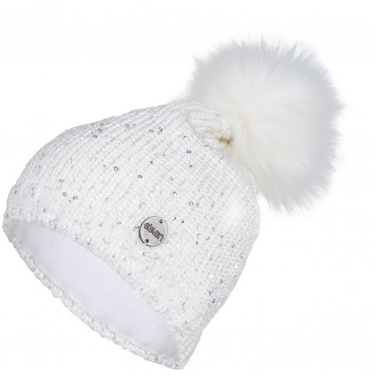 Knitted beanie Eleven Ava White