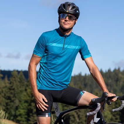 Men's cycling jersey Edwin Eco Aqua