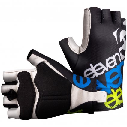 Cycling gloves Eleven Fluo Black