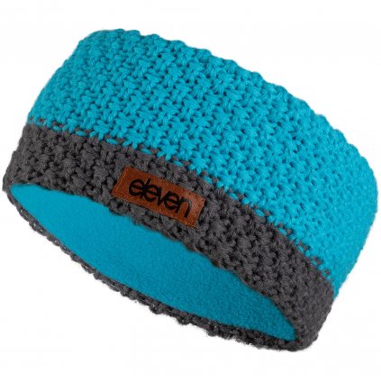 Knitted headband Eleven Blue/Grey