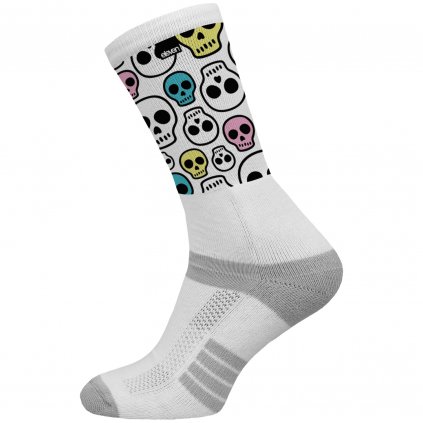 Socks Eleven Suba Skull Paint White