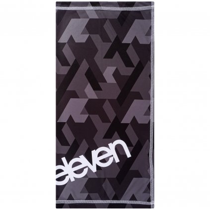 Multifunctional scarf Eleven Vertical Black