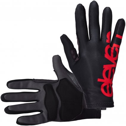 Cyklistické rukavice Eleven Long Black Red