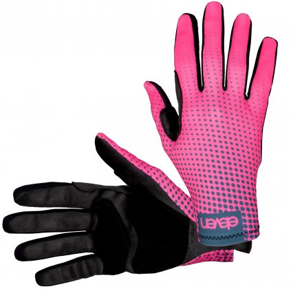 Cyklistické rukavice Eleven Long NEO Pink