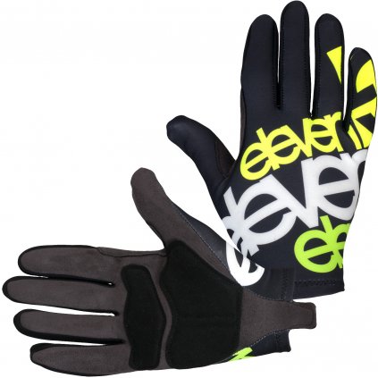 Cycling gloves Eleven Long Fluo Black