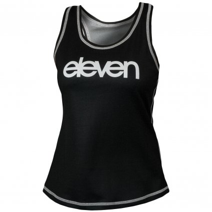 Women's running singlet Eleven Anne Black