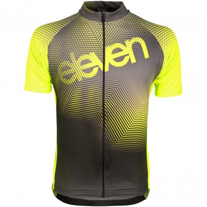 Kids cycling jersey Eleven Vortex Yellow