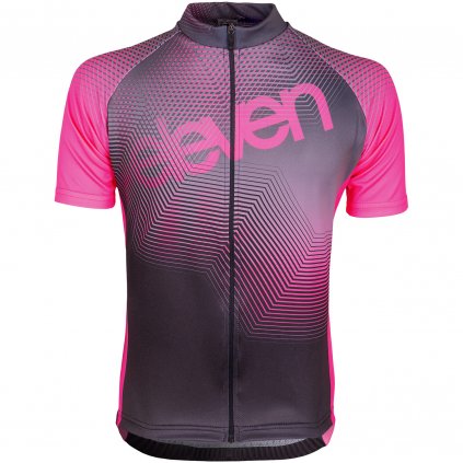 Kids cycling jersey Eleven Vortex Pink