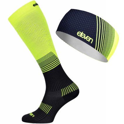 Compression socks + headband Eleven PowerFlow Anthracite