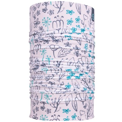 Multifunctional scarf Eleven Efez Floral White