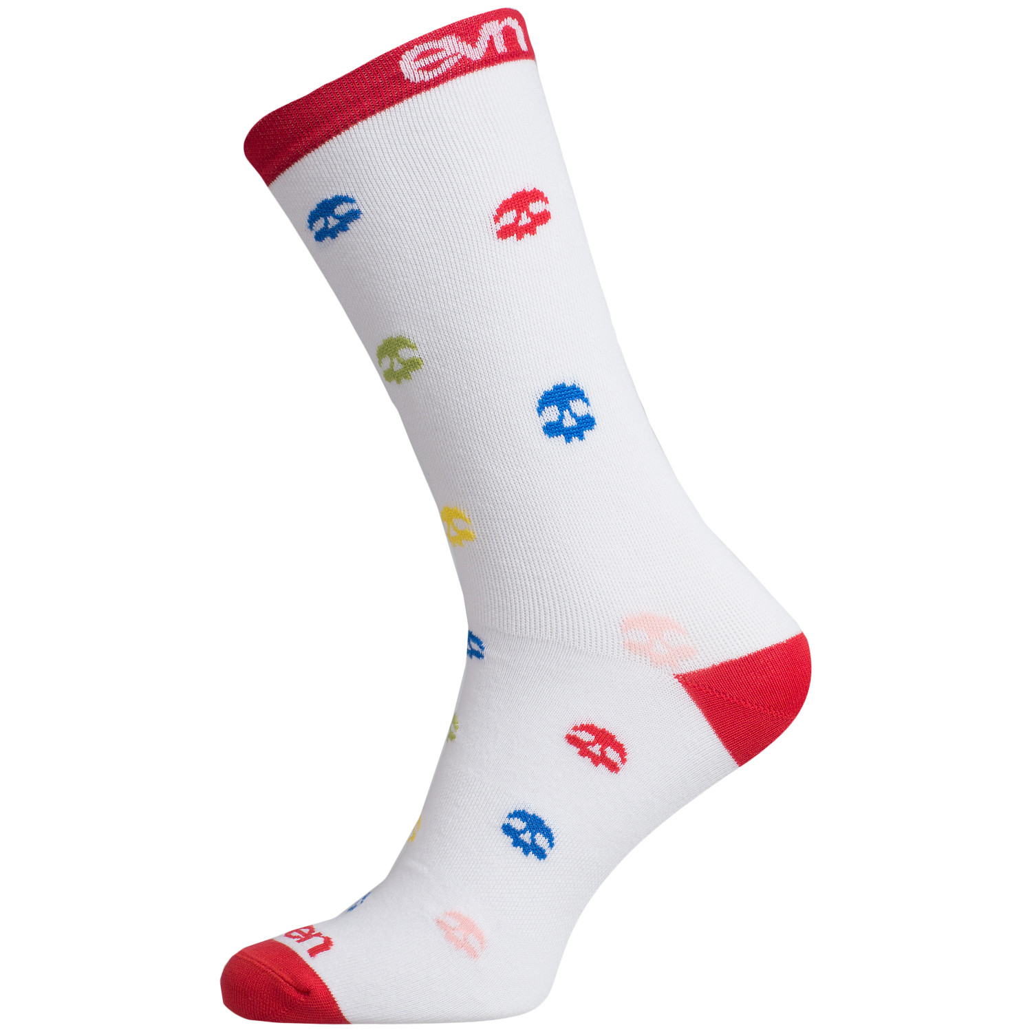Cyklistické ponožky ELEVEN Suuri+ Skull White Velikost: S (36-38)