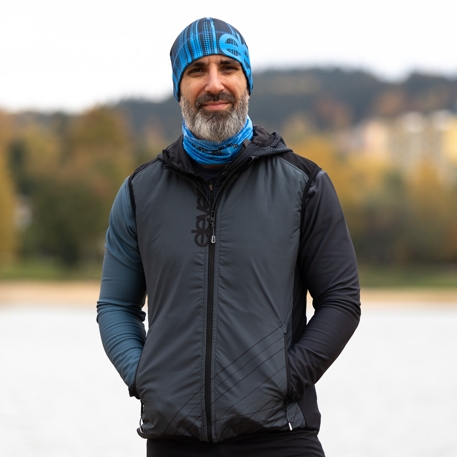 Pánská hybridní vesta Eleven Lumi Anthracite Velikost: M