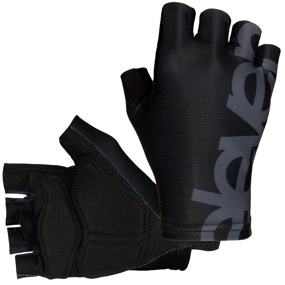 Levně Cyklistické rukavice Eleven Black Grey