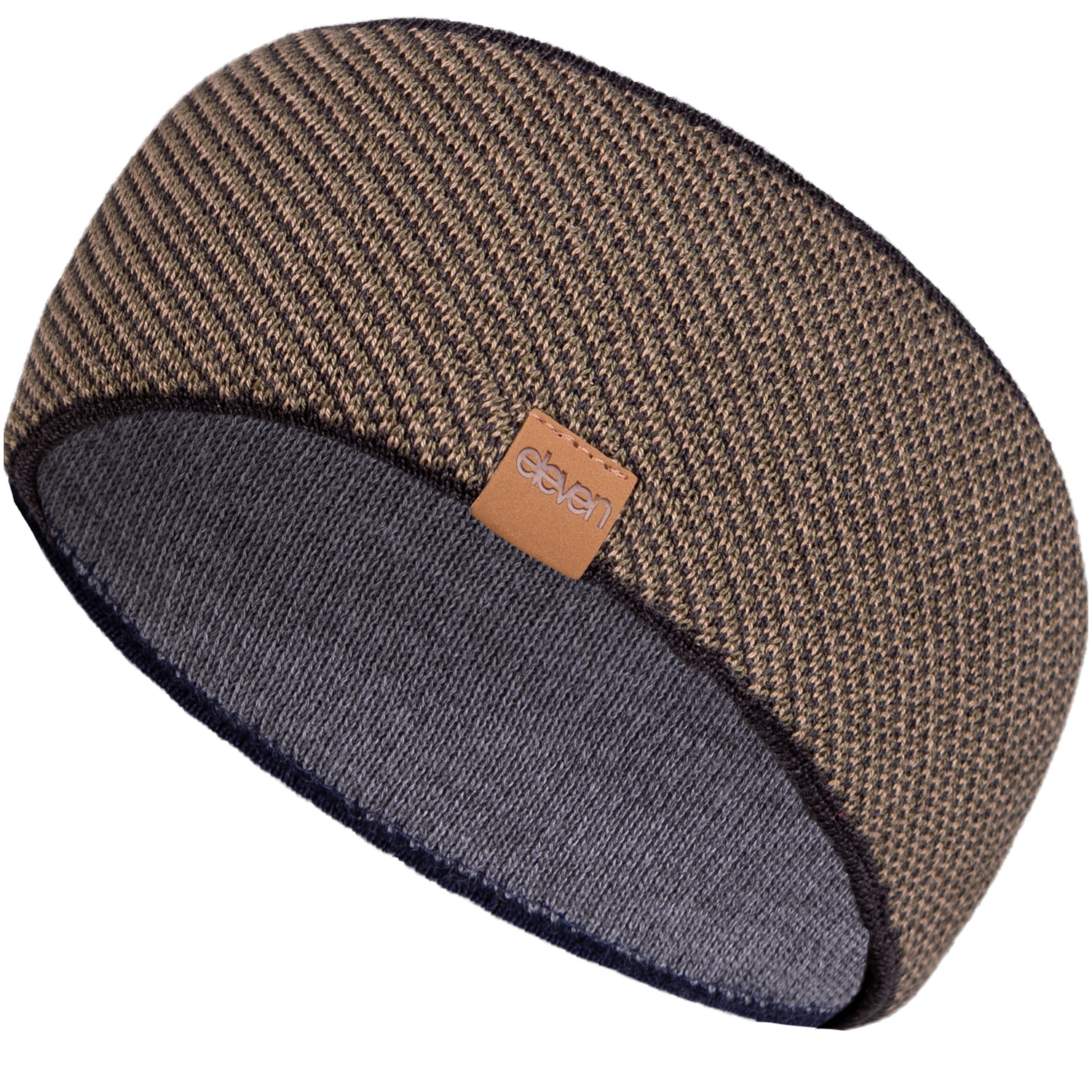 Pletená čelenka Eleven Slim Olive Velikost: UNI