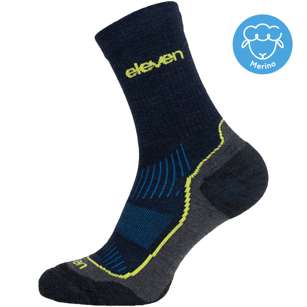 Ponožky Eleven Merino Vento Blue Velikost: S (36-38)
