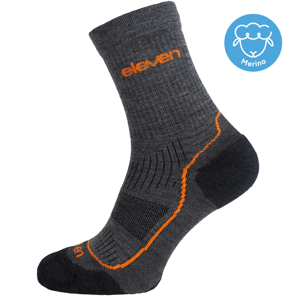 Ponožky Eleven Merino Vento Grey Velikost: M (39-41)