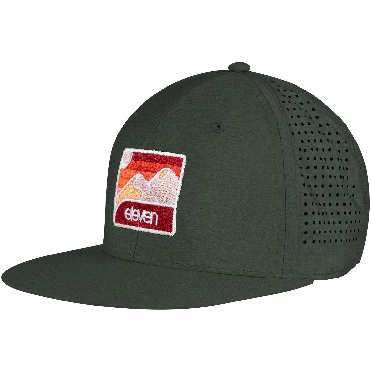 Levně Kšiltovka Eleven Air Olive Frame Red