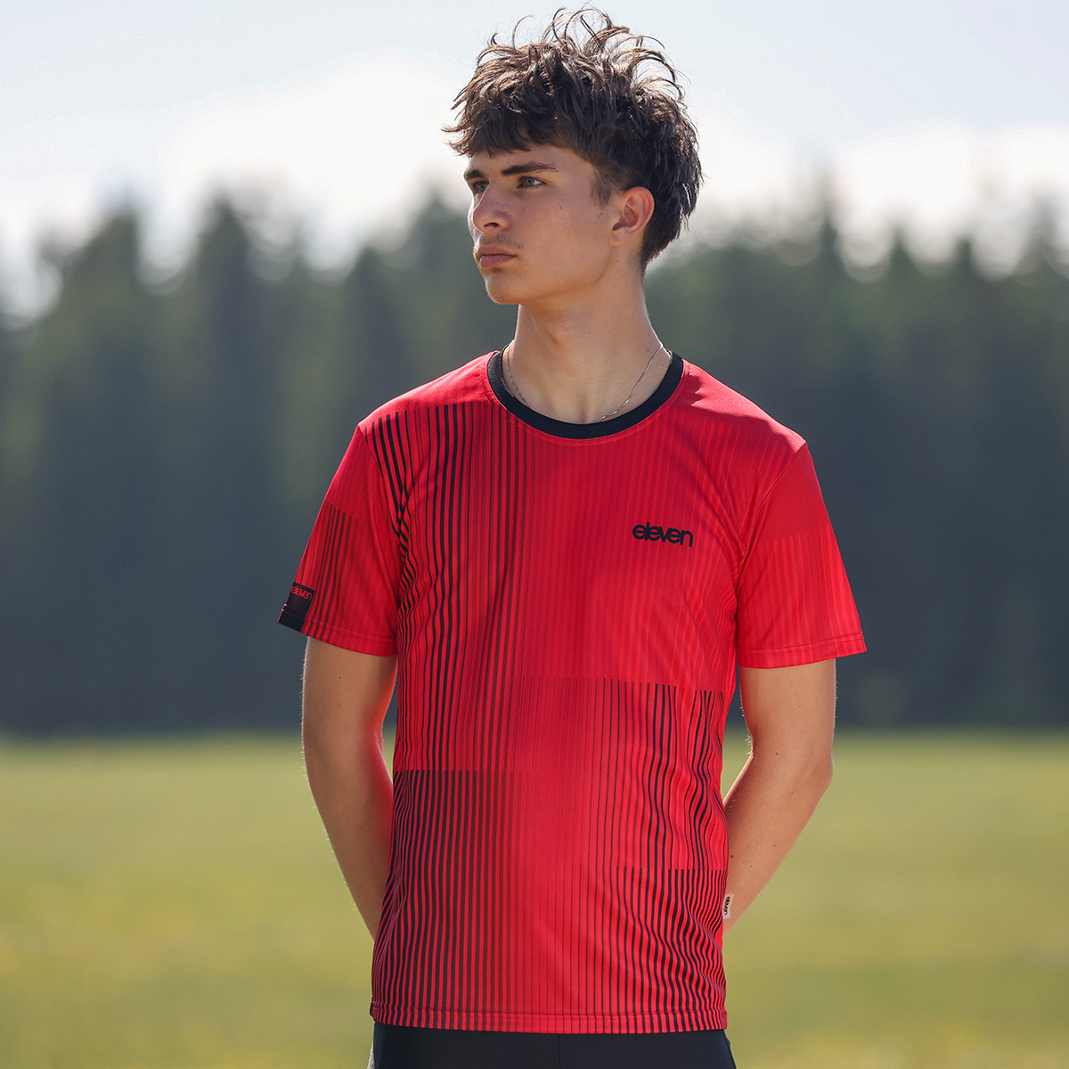Pánské triko Eleven John Swift Red Velikost: 3XL