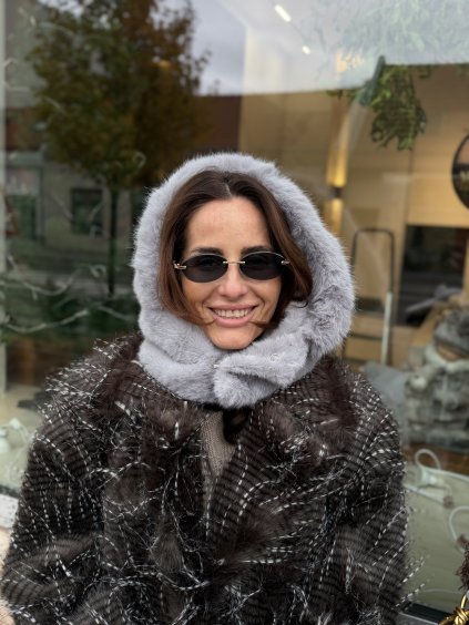 Balaklava luxe šedá uni