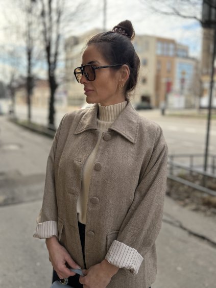 Bunda - sako hnedé uni