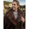 hnedý dámsky kožuch pelliccia oversize