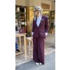 Dámske sako Imperial vo vínovej farbe s fazónovým golierom – elegantný taliansky štýl