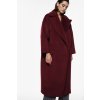 Burgundy oversize kabát Imperial z vlnenej zmesi – elegantný taliansky dizajn