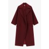 Burgundy oversize kabát Imperial z vlnenej zmesi – elegantný taliansky dizajn