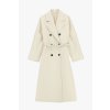 Kremový kabát Imperial s opaskom v odtieni panna – ženský taliansky štýl