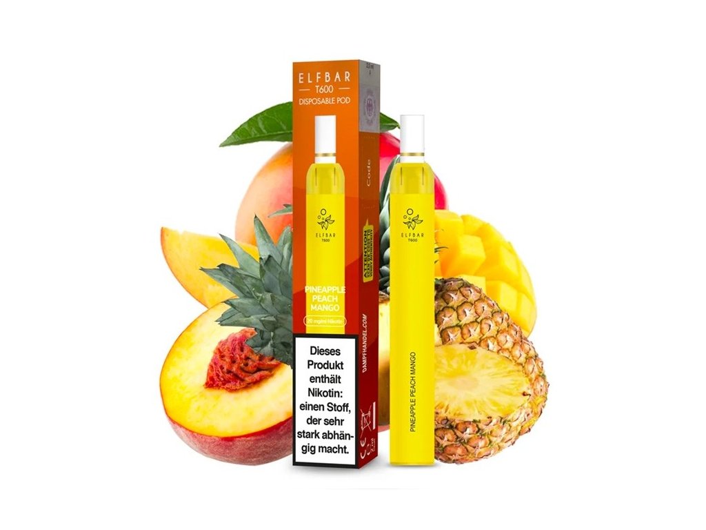 Elfbar T600 – Pineapple Peach Mango - jednorázová elektronická cigareta