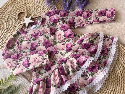 Dievčenská tunika  s čipkou