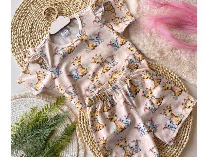 Dievčenské letné pyžamko zvieratká