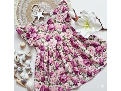 letné dievčenské šaty kvety