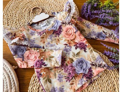 Dievčenské tričko s čipkou