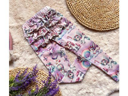 Legíny s volánikom na ritke